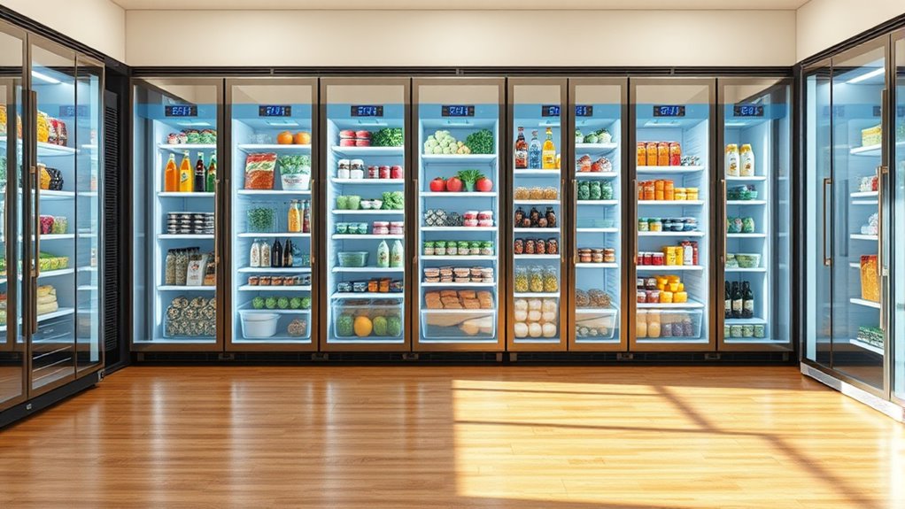 top glass door refrigerators