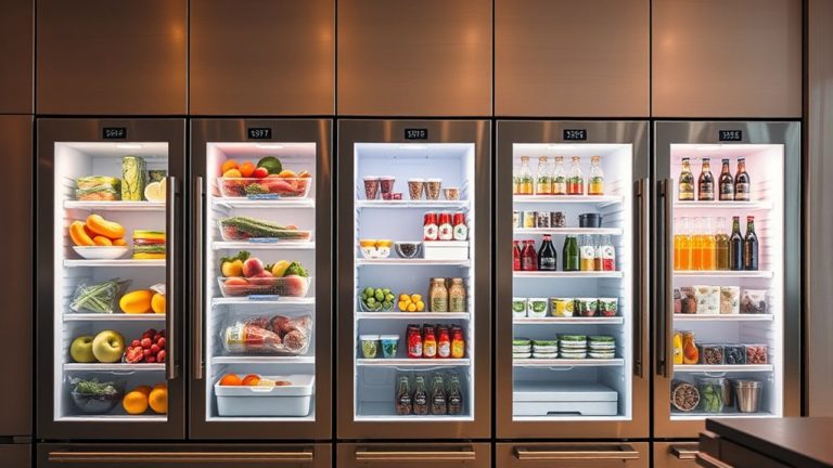 top glass refrigerator deals