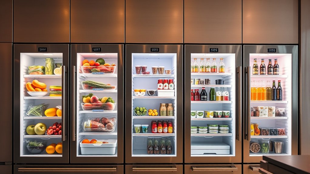 top glass refrigerator deals
