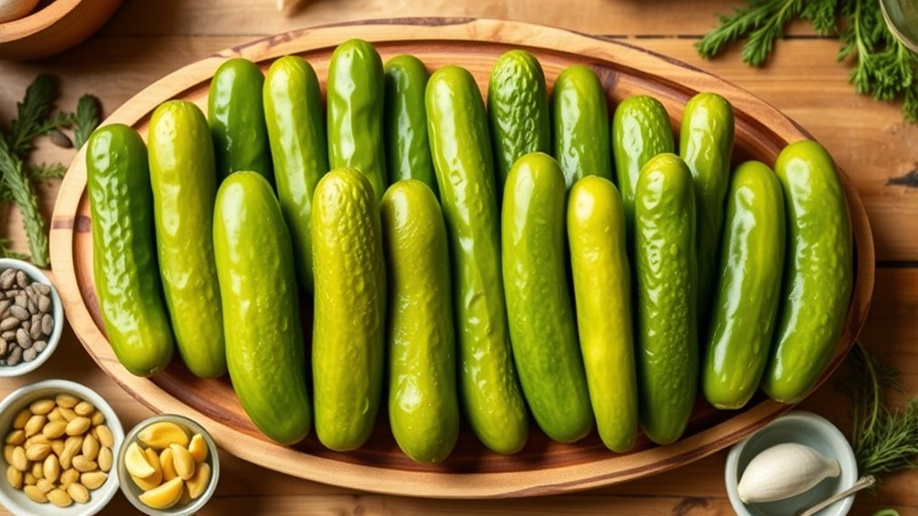 top half sour pickles
