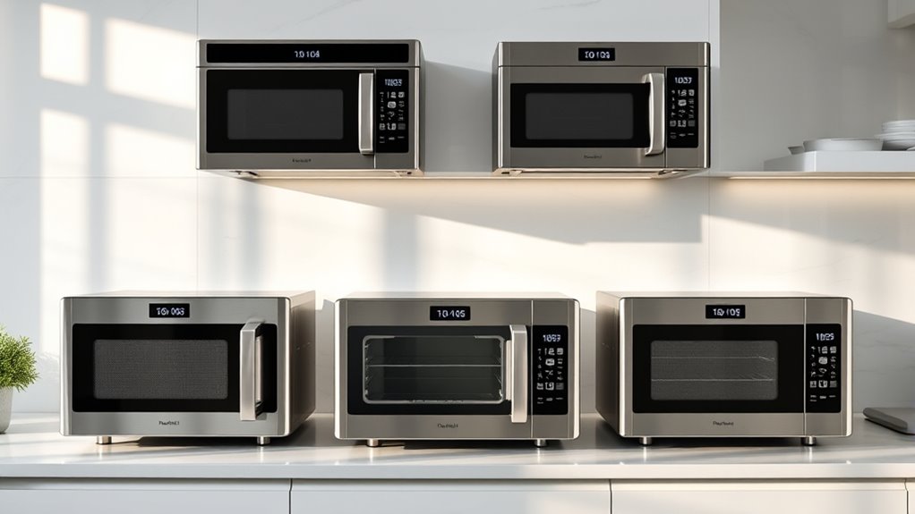 top integrated microwave ovens