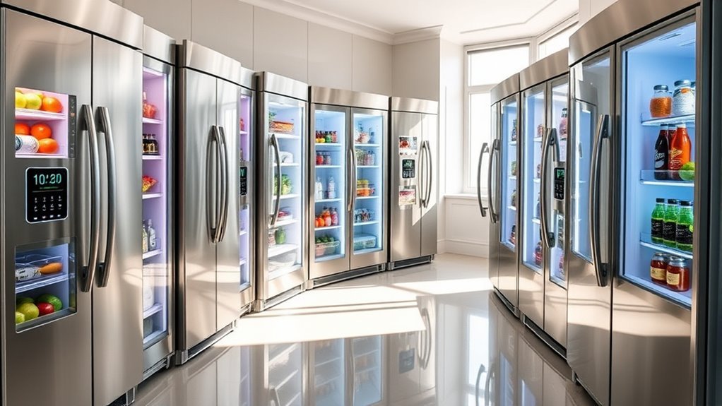 top large capacity ice maker refrigerators