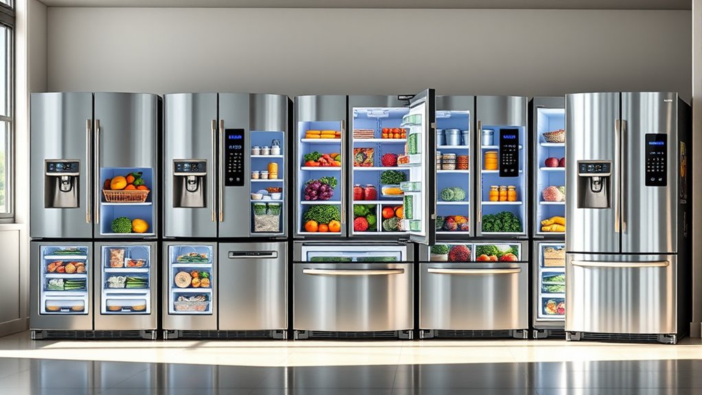 top large family refrigerators