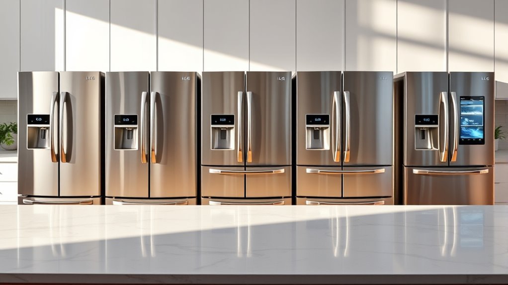 top lg whirlpool refrigerators