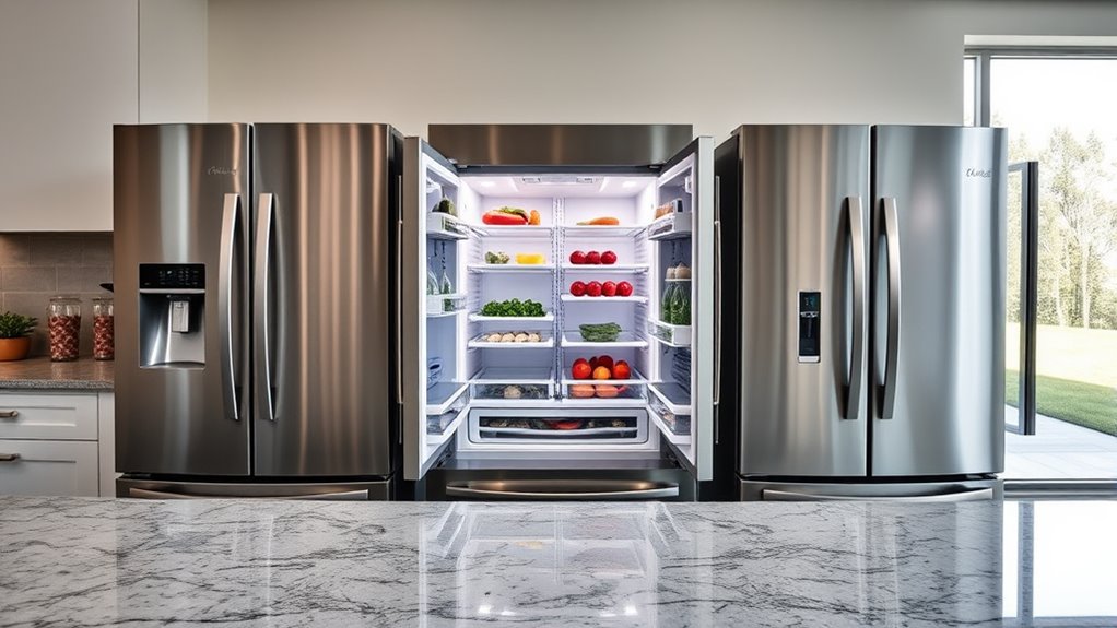 top mid range french door refrigerators