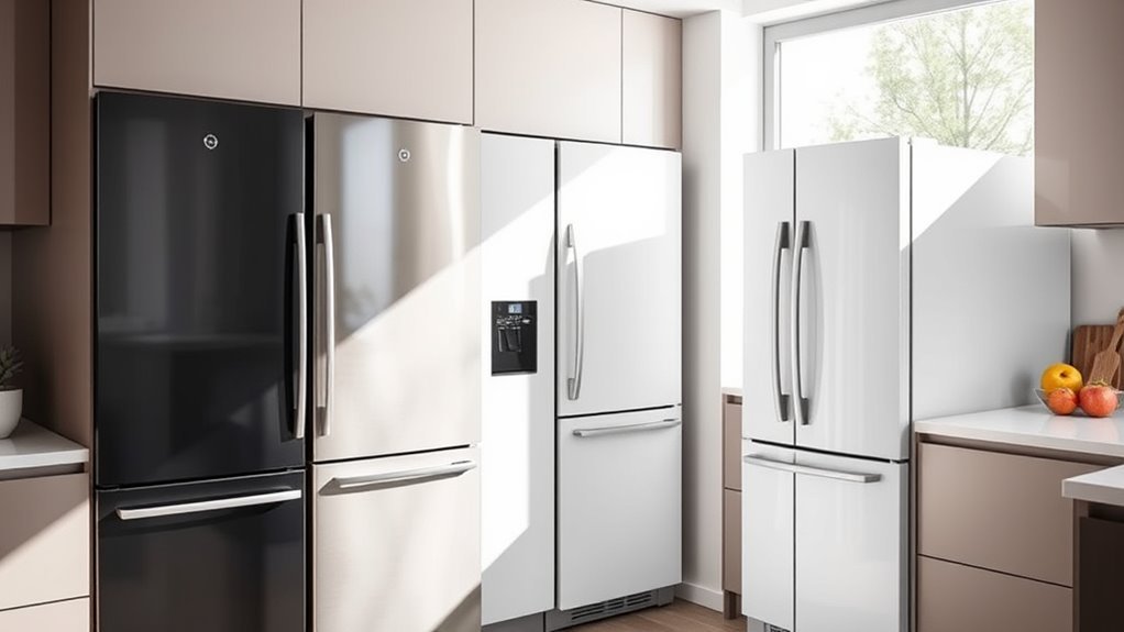 top narrow fridge selections