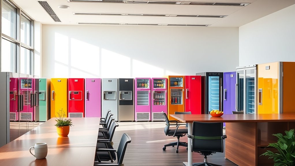 top office break room refrigerators