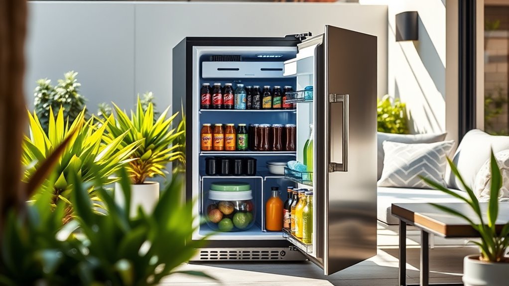 top outdoor mini fridges