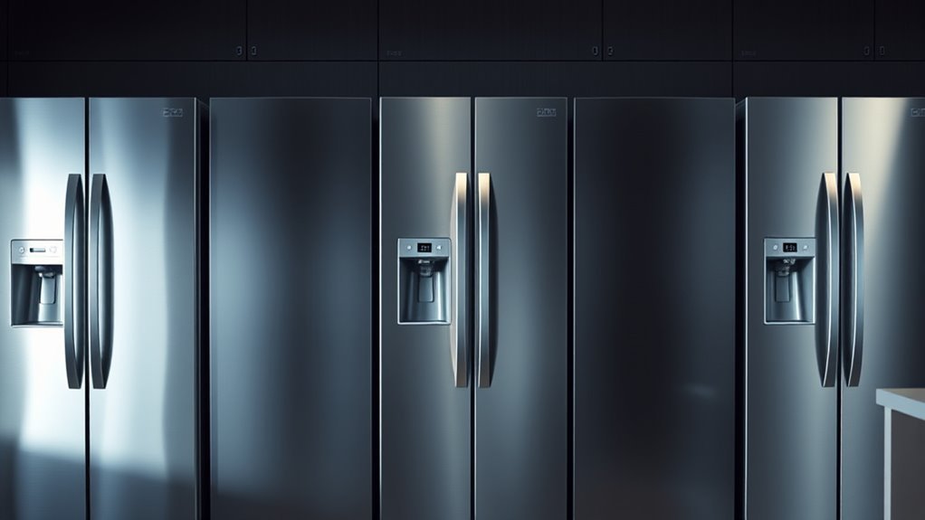top recessed handle refrigerators