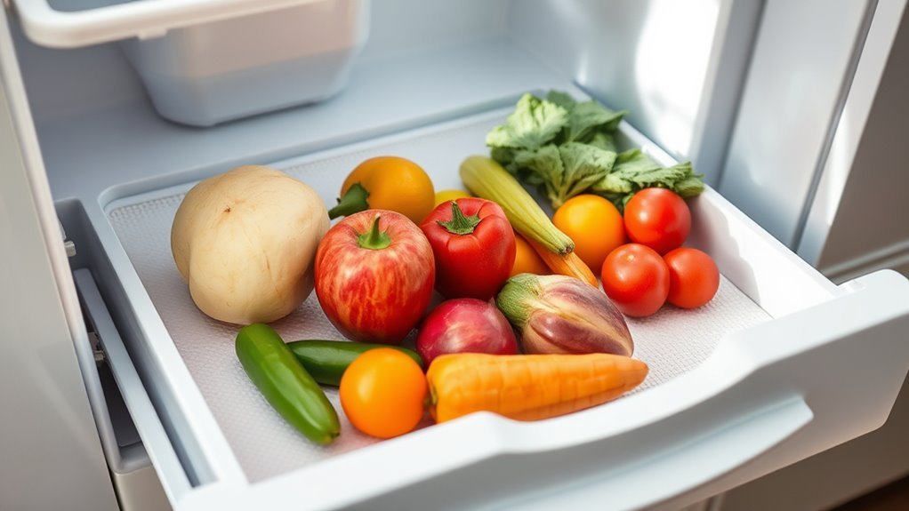 top refrigerator drawer liners