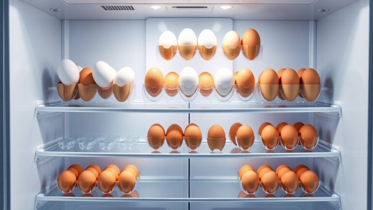 top refrigerator egg storage