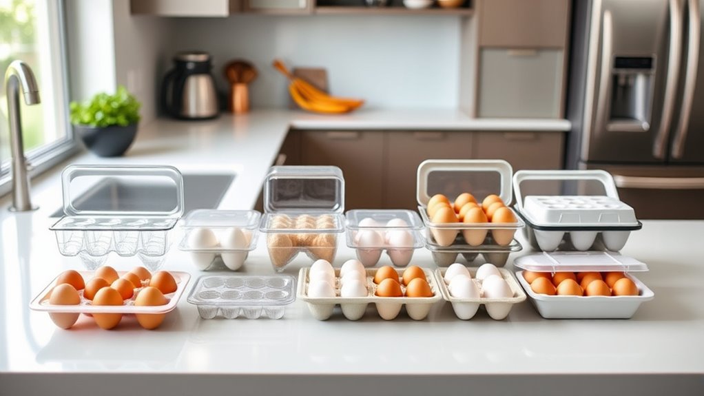 top refrigerator egg trays
