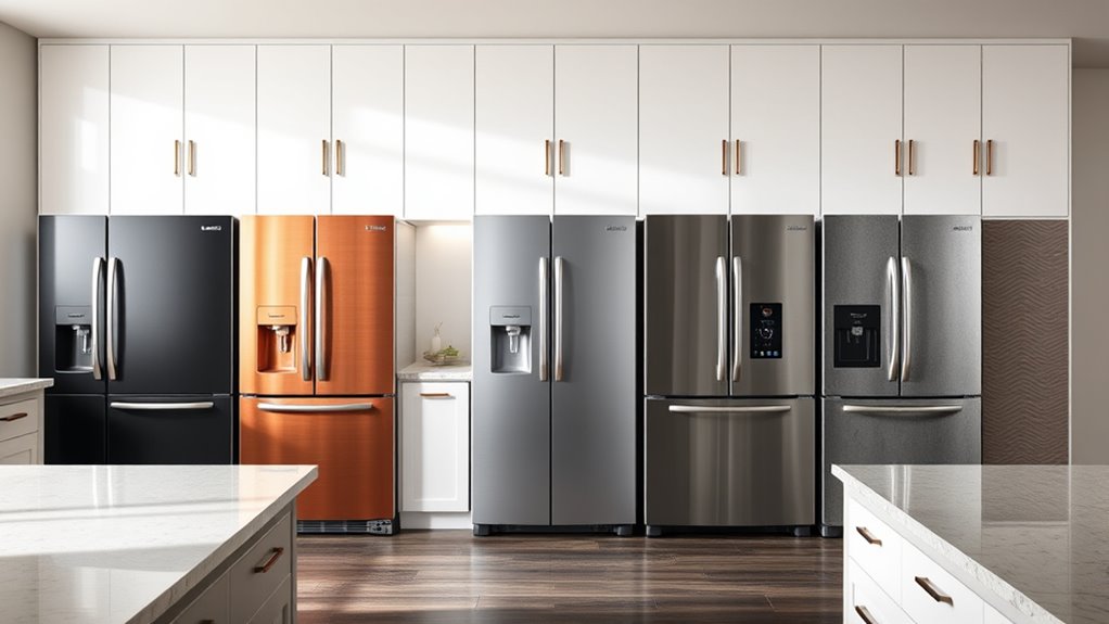 top refrigerator finish trends