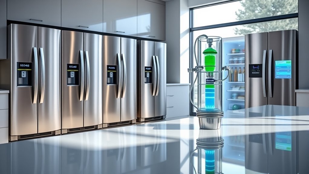 top refrigerator gas choices