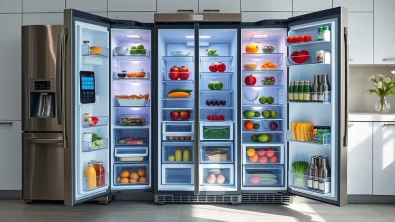 top refrigerator interior features