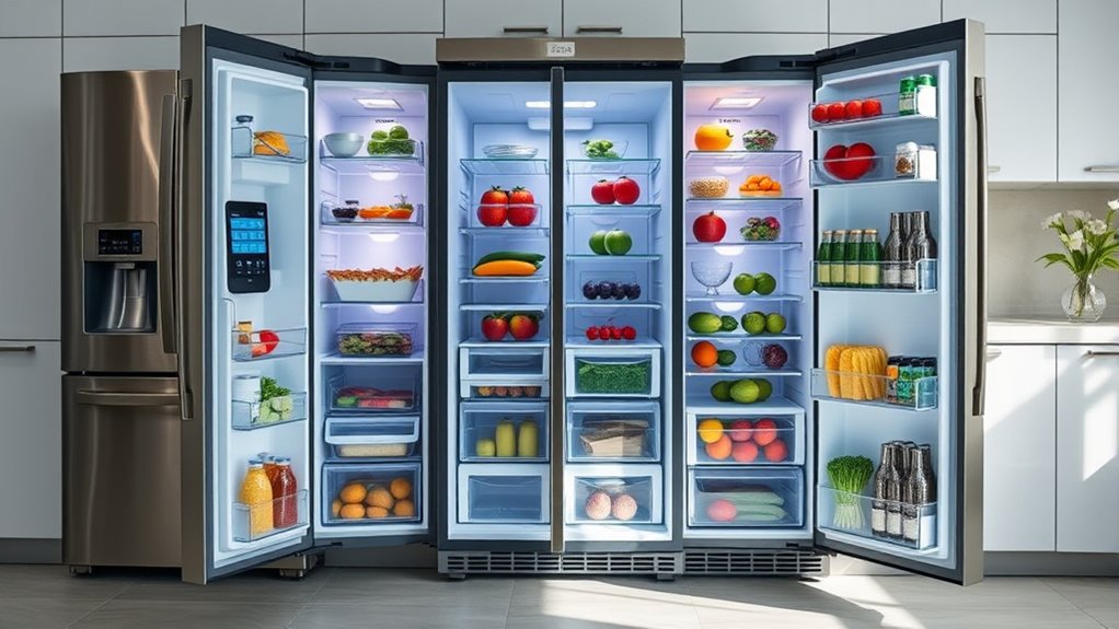 top refrigerator interior features