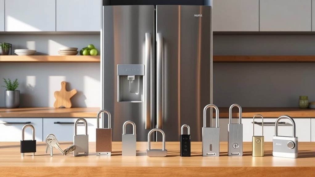 top refrigerator lock options