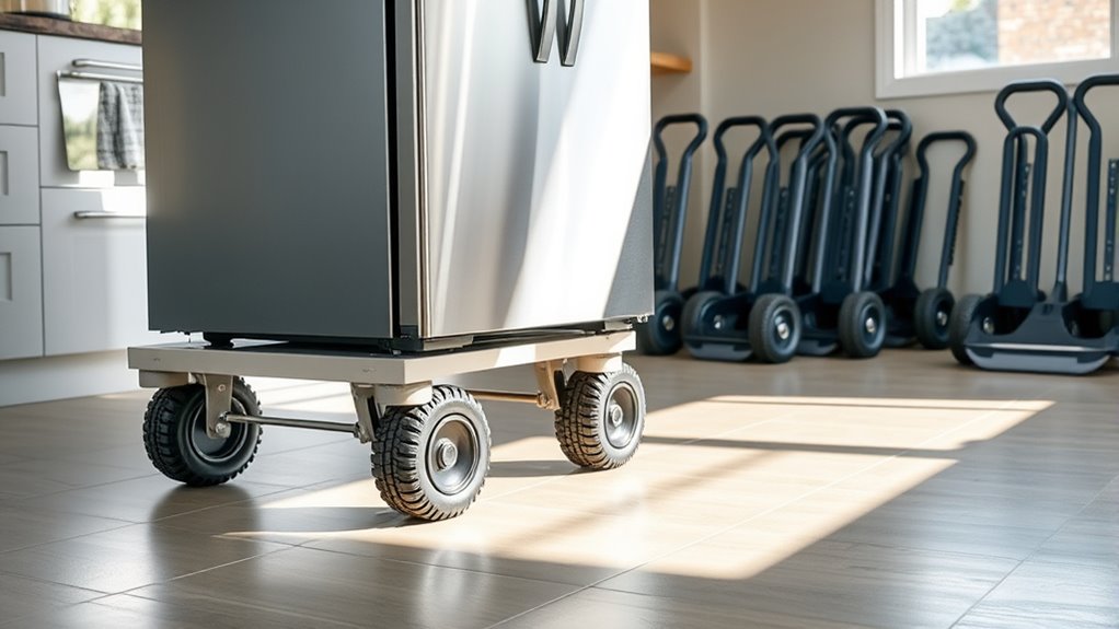 top refrigerator moving dollies