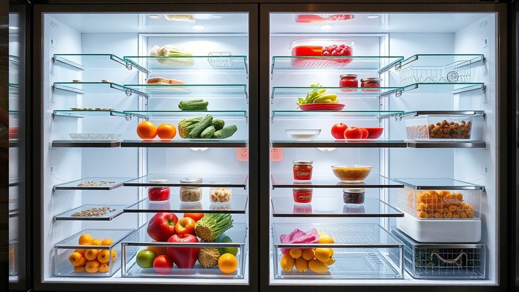 top refrigerator shelf setups