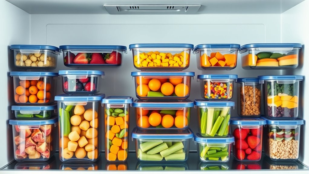 top refrigerator storage containers