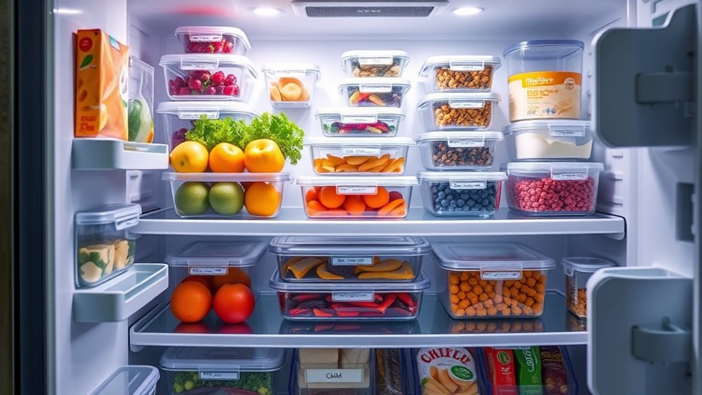 top refrigerator storage containers