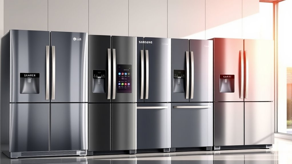 top samsung lg refrigerators