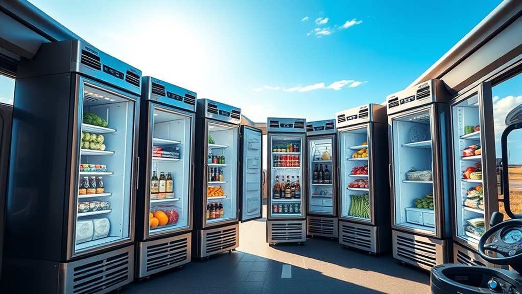 top semi truck refrigerators