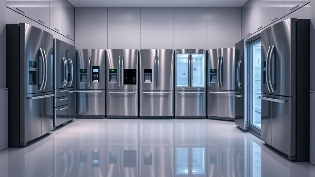 top side by side appliances