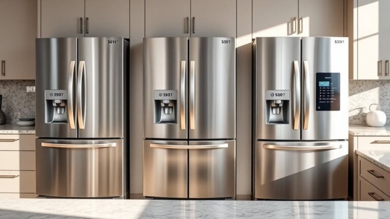 top side by side fridge options