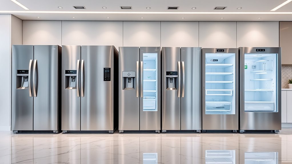 top side by side refrigerators