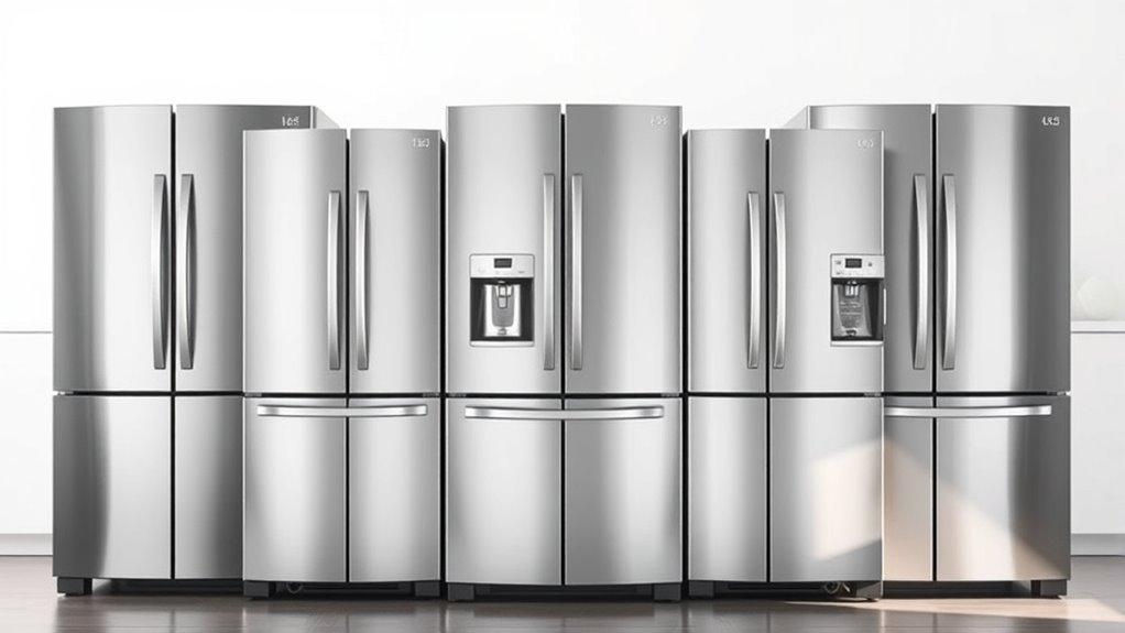top side by side refrigerators