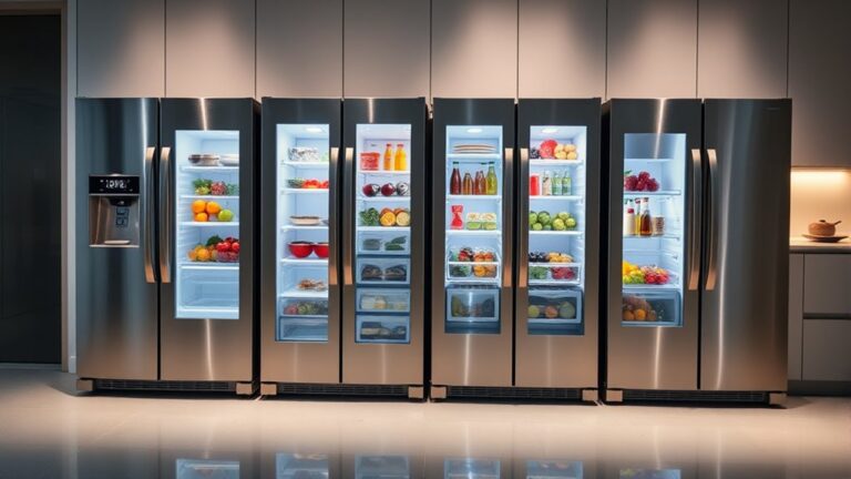 top side by side refrigerators