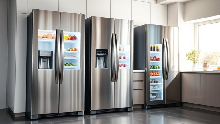 top side by side refrigerators