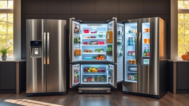 top side by side refrigerators