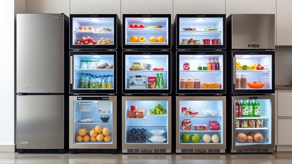 top small fridge freezers