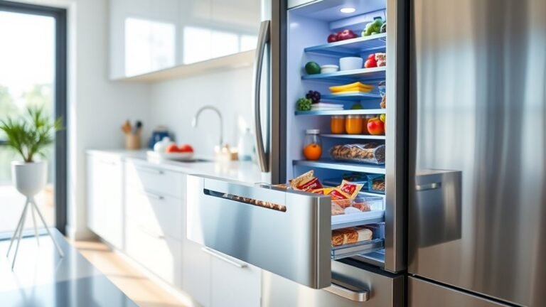 top snack drawer refrigerators