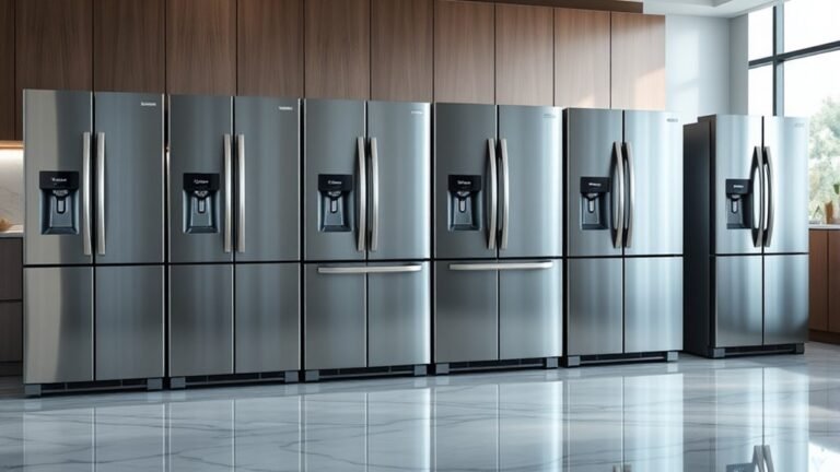 top space saving double refrigerators