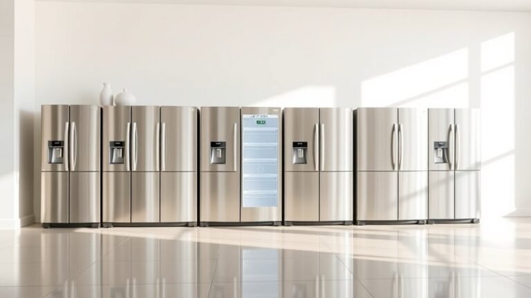 top space saving side by side refrigerators