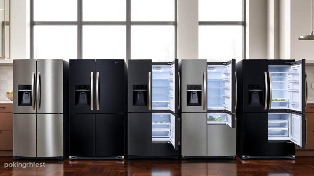 top space saving two door refrigerators