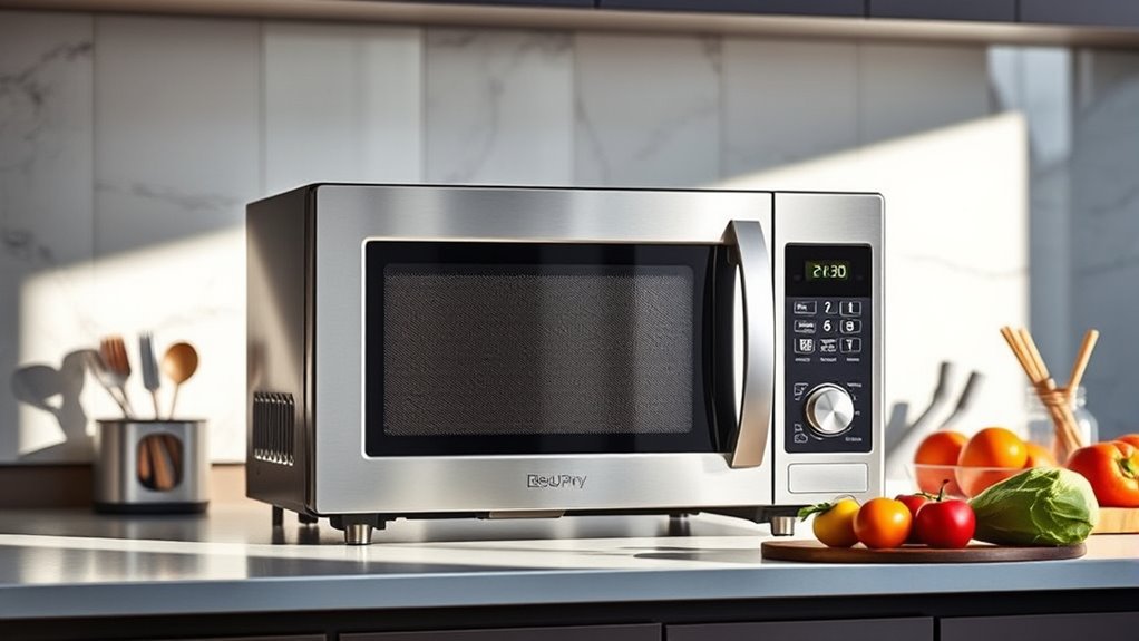 top stainless steel microwave models