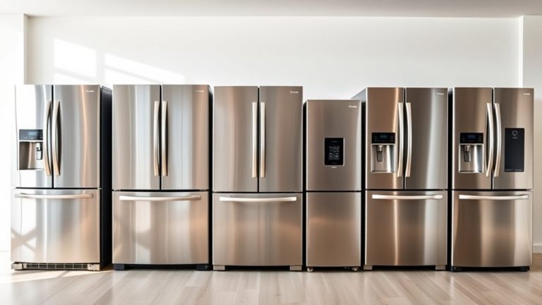 top stainless steel refrigerators