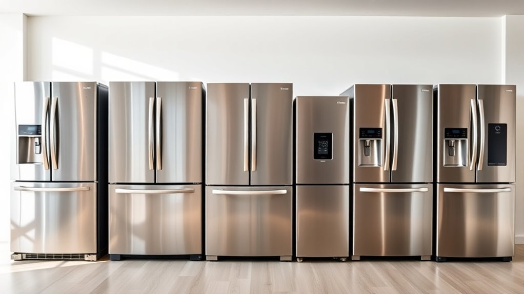 top stainless steel refrigerators