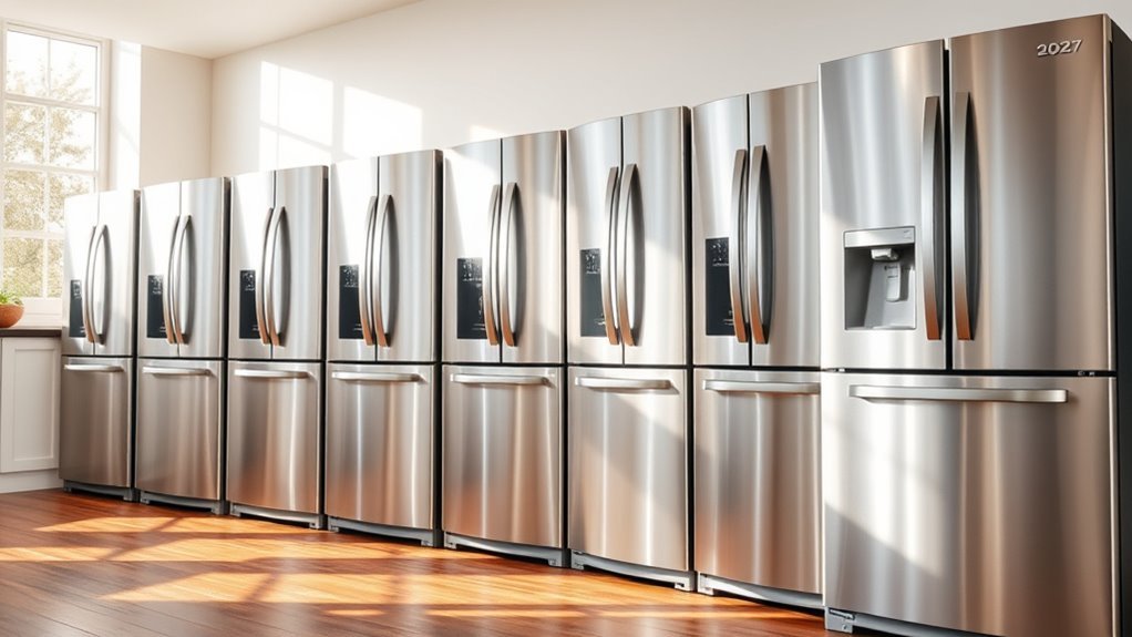 top stainless steel refrigerators