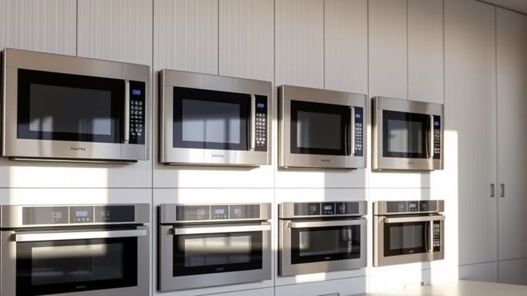 top wall microwave ovens