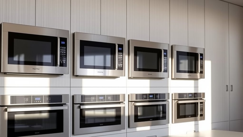 top wall microwave ovens