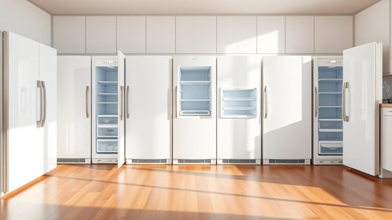 top white freezer refrigerators