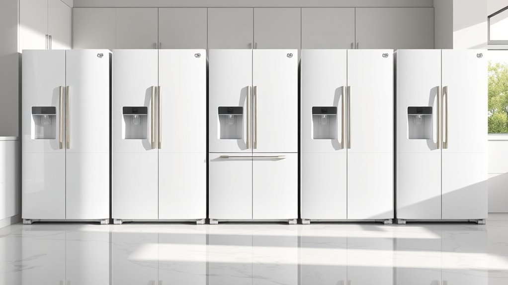 top white french door refrigerators