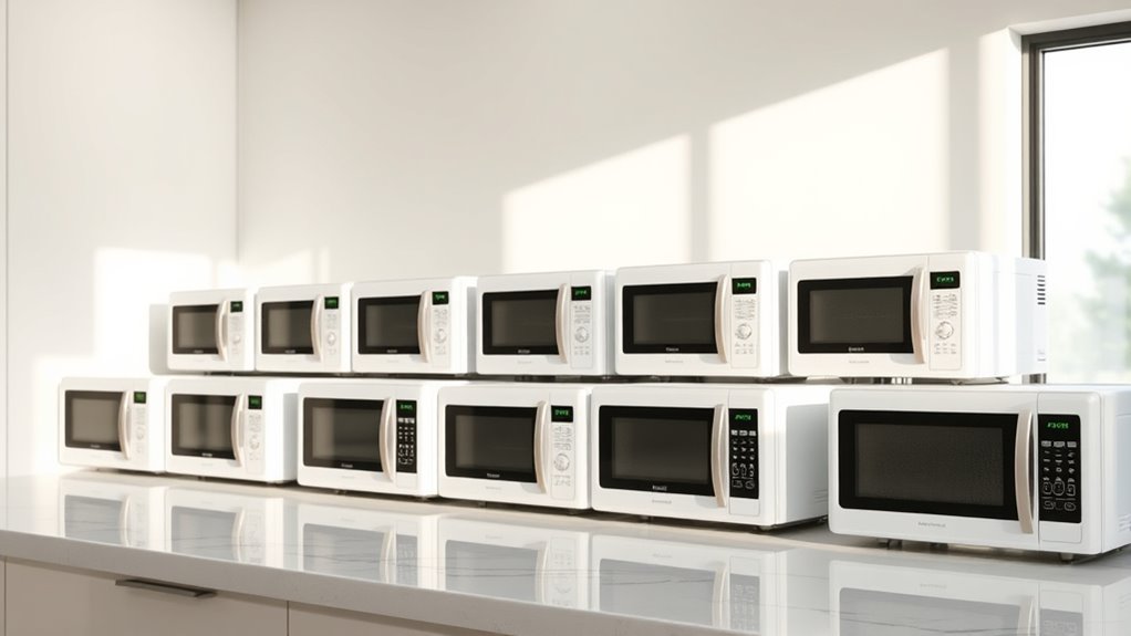 top white microwave ovens