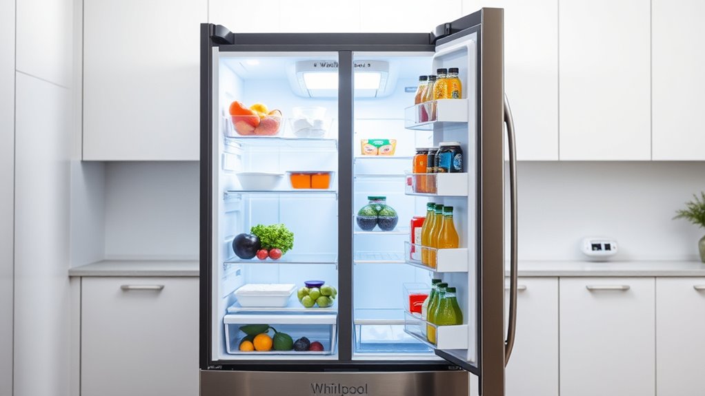 whirlpool refrigerator settings guide