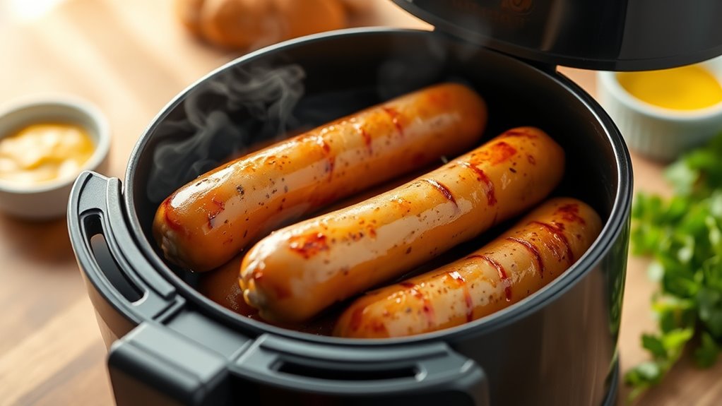 air fryer bratwurst instructions